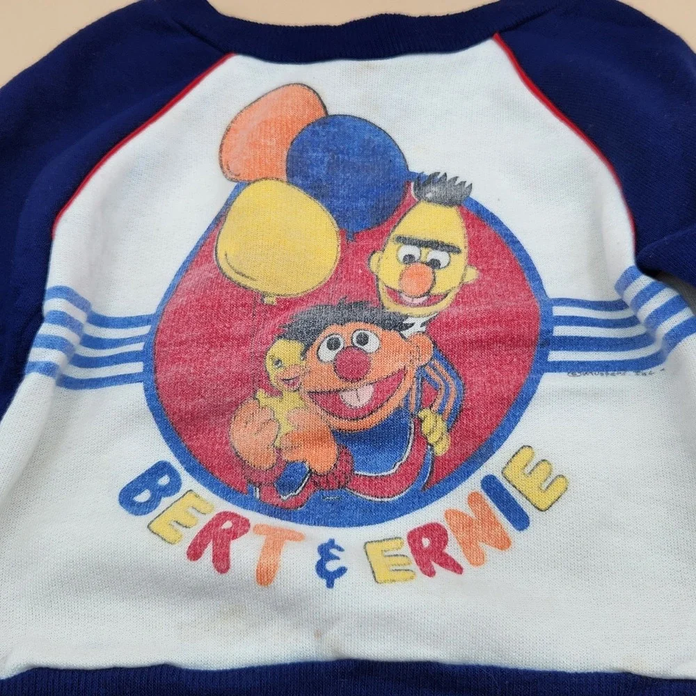 Sesame Street Muppets Vintage Bert Ernie Toddler Sweatshirt JC Penny 3T